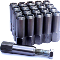 CNC Machined Wheel nuts for drag cars and hot rods CNC Machined Wheel nuts for drag cars and hot rods